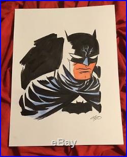 Batman The Dark Knightoriginal Art By Michael Chopencil+copic Marker Bristol