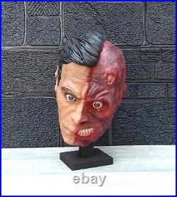 Batman. Two Face Latex Mask Handmade Fan art Arkham knight Version