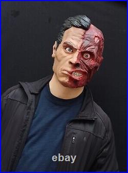 Batman. Two Face Latex Mask Handmade Fan art Arkham knight Version