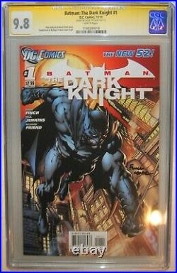 Batman the Dark Knight #1 New 52 CGC SS 9.8 Signed by Writer David Finch 2012