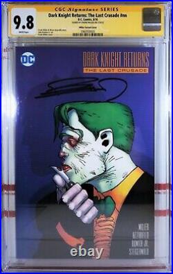 Cgc 9.8 Frank Miller Signed Dark Knight Returns Last Crusade #1 Joker Variant