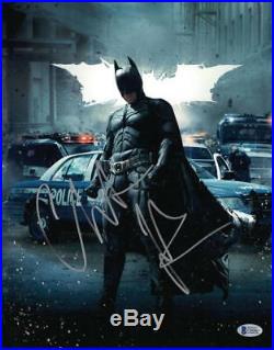 Christian Bale 11x14 Signed Photo The Dark Knight Batman Autograph Beckett Coa J