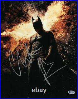 Christian Bale 11x14 Signed Photo The Dark Knight Batman Autograph Beckett Coa U