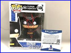 Christian Bale Hand Signed #144 Batman Funko Pop The Dark Knight Beckett Cert