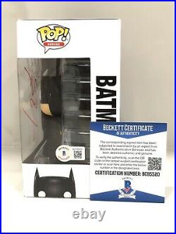 Christian Bale Hand Signed #144 Batman Funko Pop The Dark Knight Beckett Cert