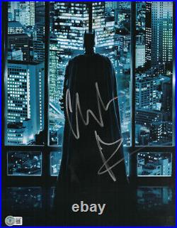 Christian Bale Signed Autograph Batman The Dark Knight 11x14 Metallic Photo Bas