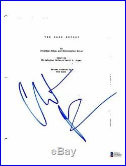 Christian Bale Signed Autographed The Dark Knight'batman' Movie Script Bas Coa