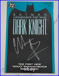 Christian Bale Signed Batman Legends Of The Dark Knight Comic Book #1 Beckett