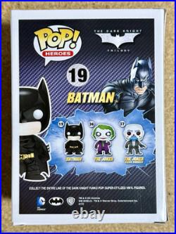 Christian Bale Signed DC Batman Dark Knight Vaulted Funko Pop! #19 With JSA COA