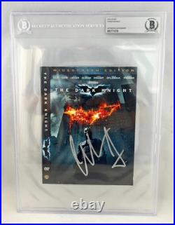 Christian Bale Signed DVD Cover Beckett BAS DC Batman The Dark Knight COA Christian Bale Signed DVD Cover Beckett BAS DC Batman The Dark Knight COA