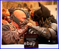 Christian Bale + Tom Hardy BATMAN Dark Knight Signed Authentic Autographs withCOA