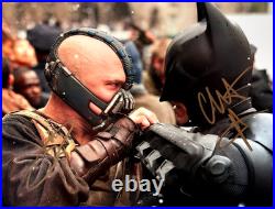 Christian Bale + Tom Hardy BATMAN Dark Knight Signed Authentic Autographs withCOA