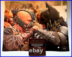 Christian Bale + Tom Hardy BATMAN Dark Knight Signed Authentic Autographs withCOA