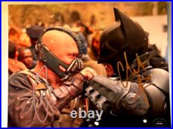 Christian Bale + Tom Hardy BATMAN Dark Knight Signed Authentic Autographs withCOA