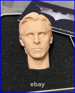 Christian Bale head sculpt 1/6 BRUCE WAYNE Batman Dark Knight fits Hot Toys