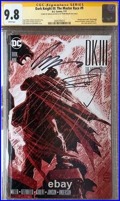 DARK KNIGHT III THE MASTER RACE #9 CGC 9.8 Signatures Series Frank Miller