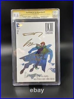 DARK KNIGHT III The Master Race #1 CGC 9.6 HEROES 4x SIGNED MILLER COLLECTION