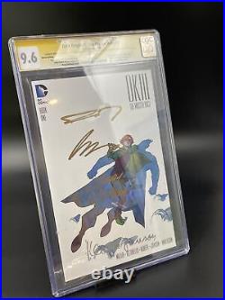 DARK KNIGHT III The Master Race #1 CGC 9.6 HEROES 4x SIGNED MILLER COLLECTION