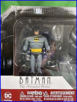 DC Collectibles BTAS Batman & Robin with Bat Signal Action Figure Set