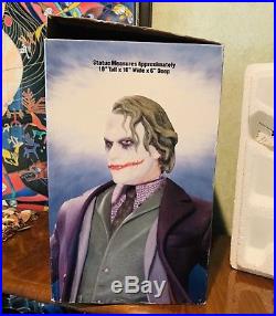 DC Comics The Dark Knight Joker Statue Limited 2338/6000 Heath Ledger