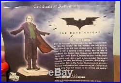 DC Comics The Dark Knight Joker Statue Limited 2338/6000 Heath Ledger