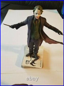 DC Direct The Dark Knight The Joker Heath Leger Statue Kolby Jukes #861/6000