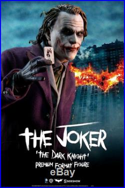 DC Sideshow Collectibles Batman The Dark Knight The Joker Premium Format Statue