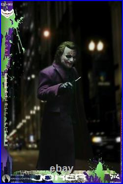 DJ-CUSTOM 16 EX001 Dark Knight Joker Heath Ledger 12'' Male Action Figure Toys