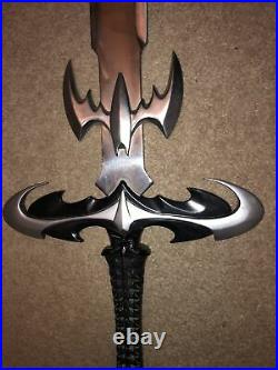 Dark Avenger Batman Sword Signal Emblem Cosplay LARP Fantasy Metal Dragon