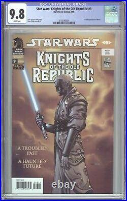 Dark Horse STAR WARS KNIGHTS OF THE OLD REPUBLIC #9 CGC 9.8 1st App of Revan