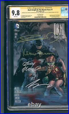 Dark Knight III The Master Race 1 CGC 9.8 Signed Janson/Miller/Kubert/Azzarello