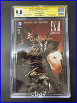 Dark Knight III The Master Race 3 5x Signed Miller, Kubert, Dell'otto, Janson +