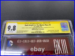 Dark Knight III The Master Race 3 5x Signed Miller, Kubert, Dell'otto, Janson +