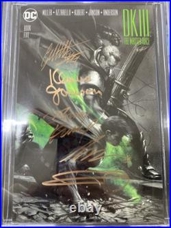 Dark Knight III The Master Race 5 CGC 9.8 4x Signed Frank Miller, Andy Kubert +