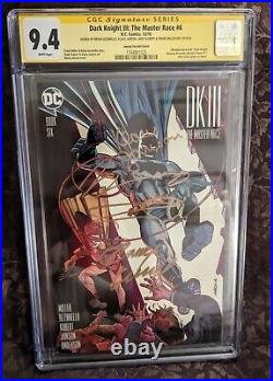 Dark Knight III The Master Race #6 CGC 9.4 SS Azzarello, Janson, Kubert, Miller