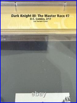 Dark Knight III The Master Race #7 CGC 9.8 DC Comics Variant
