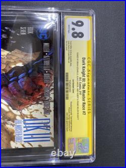 Dark Knight III The Master Race 7 CGC SS 9.8 4X SIGNED MILLER, KUBERT, JANSON +