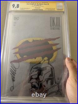 Dark Knight III The Master Race #9 CGC 9.8 Signed & Sketch By Jim Lee