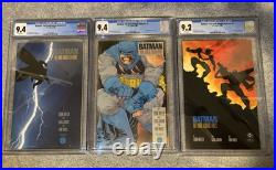 Dark Knight Rises 1, 2 & 4 (Missing 3) CGC Frank Miller
