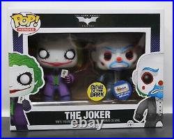 Dark Knight The Joker Bank Robber 2 Pack (glow) 1 Of 480 Grail Funko Pop