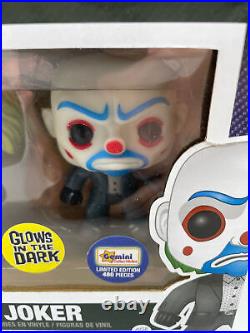 Dark Knight The Joker Glow 2 pack DAMAGED BOX SEE PICS