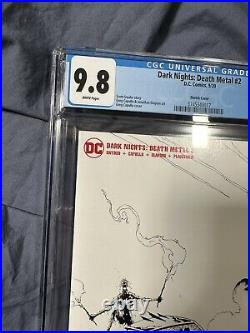 Dark Nights Death Metal #2 1100 Capullo Variant Cgc 9.8 1st App, Darkest Knight