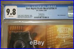 Dark Nights Death Metal Legends Of The Dark Knight #1 125 Variant Cgc 9.8