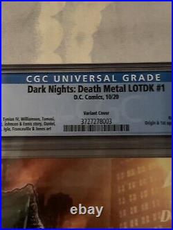 Dark Nights Death Metal Legends of the Dark Knight #1 Variant CGC 9.8 125