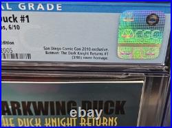 Darkwing Duck #1 CGC 9.6 Boom Comic 2010 SDCC Dark Knight Returns Con Variant