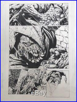 David Finch Original Art Page- Batman The Dark Knight #5 (scarecrow Page)