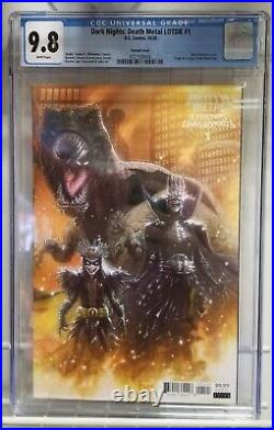 Death Metal Legends Of The Dark Knight #1 125 Variant 1st Robin King Cgc 9.8