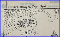 Dick Giordano Original Comic Art Batman Dark Knight of The Round Table Splash