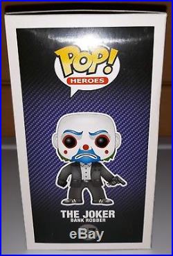 FUNKO POP! The Dark Knight #37 Joker BANK ROBBER mask Heath Ledger NEW Batman