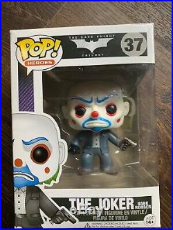 FUNKO POP! The Dark Knight Bank Robber Joker #37 VAULTED! The Joker BOX DAMAGE